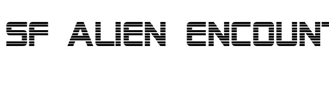 SF Alien Encounters font preview