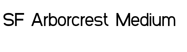 SF Arborcrest Medium font preview