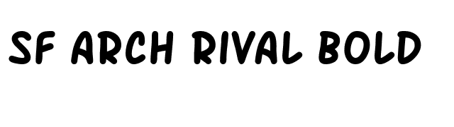 SF Arch Rival Bold font preview