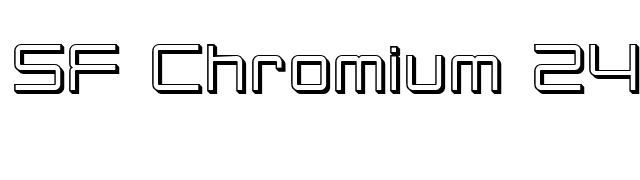 SF Chromium 24 font preview