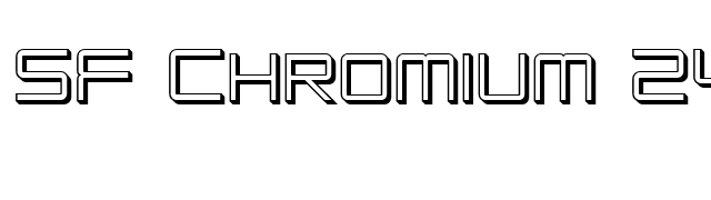 SF Chromium 24 SC font preview