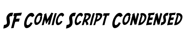 SF Comic Script Condensed font preview