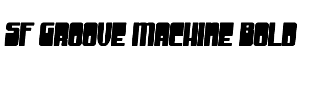 SF Groove Machine Bold font preview