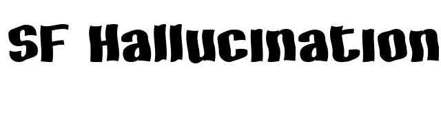 SF Hallucination font preview