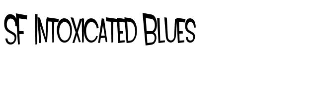 SF Intoxicated Blues font preview