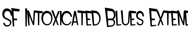 SF Intoxicated Blues Extended font preview