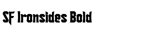 SF Ironsides Bold font preview