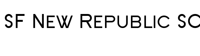 SF New Republic SC font preview