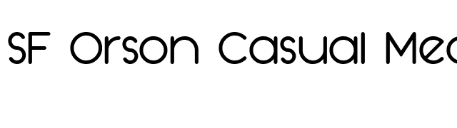 SF Orson Casual Medium font preview