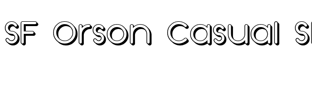 SF Orson Casual Shaded font preview