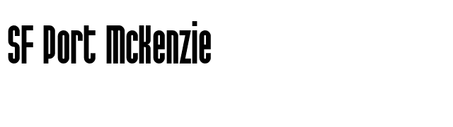 SF Port McKenzie font preview