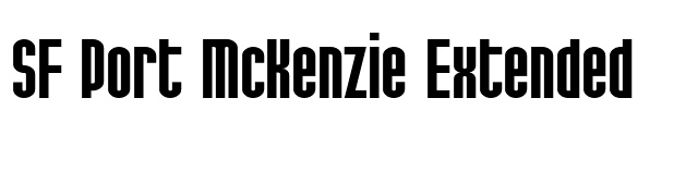 SF Port McKenzie Extended font preview