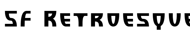 SF Retroesque SC font preview