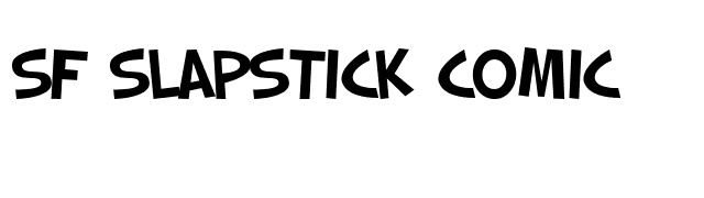 SF Slapstick Comic font preview