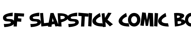 SF Slapstick Comic Bold font preview