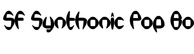 SF Synthonic Pop Bold font preview