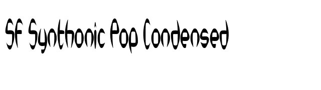 SF Synthonic Pop Condensed font preview