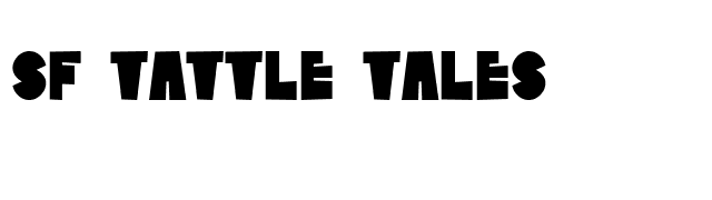 SF Tattle Tales font preview