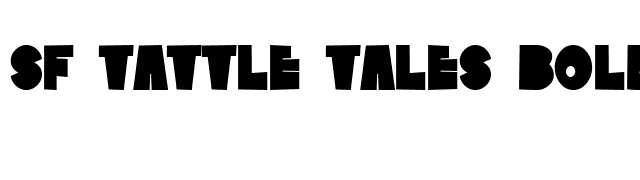 SF Tattle Tales Bold font preview