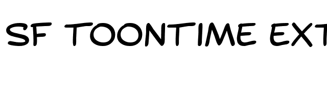 SF Toontime Extended font preview