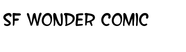 SF Wonder Comic font preview