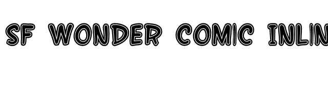 SF Wonder Comic Inline font preview