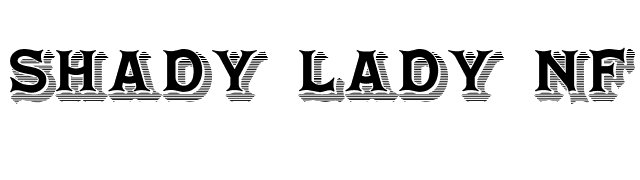 Shady Lady NF font preview