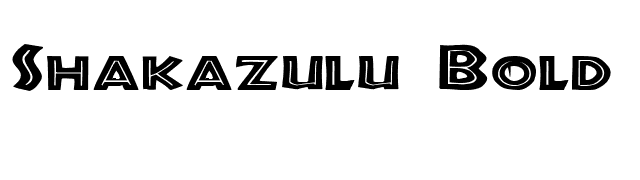 Shakazulu Bold font preview