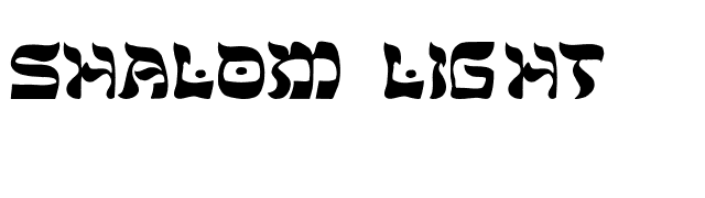 Shalom-Light font preview