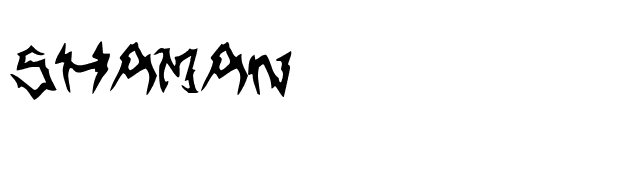 Shaman font preview