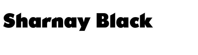 Sharnay Black font preview