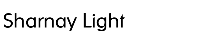 Sharnay Light font preview