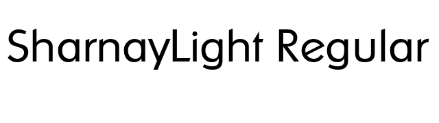 SharnayLight Regular font preview