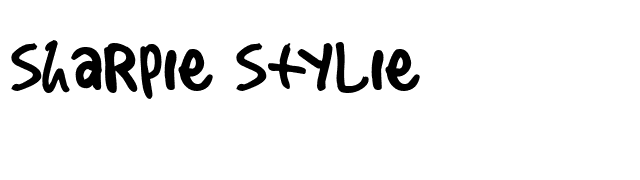 Sharpie Stylie font preview