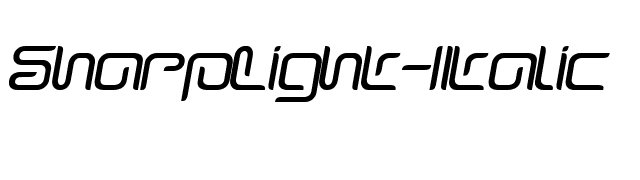 SharpLight-Italic font preview