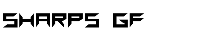 Sharps GF font preview