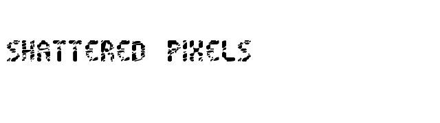 Shattered Pixels font preview