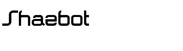 Shazbot font preview