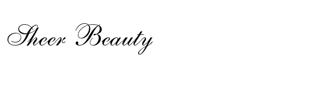 Sheer Beauty font preview