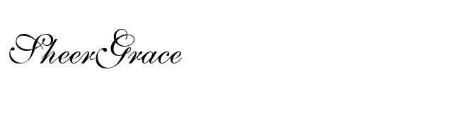 SheerGrace font preview