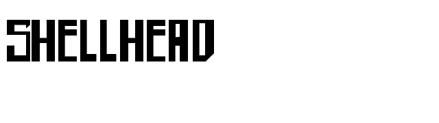 shellhead font preview