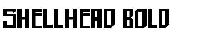 shellhead Bold font preview