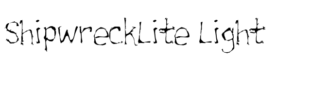 ShipwreckLite Light font preview