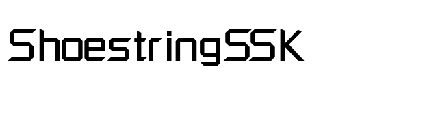 ShoestringSSK font preview