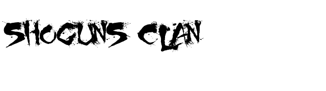 Shoguns Clan font preview