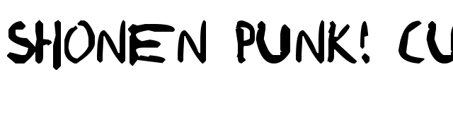 shonen punk! custom font preview