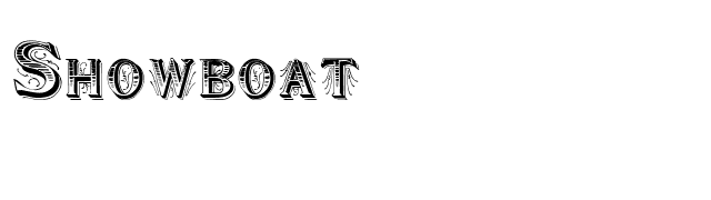 Showboat font preview