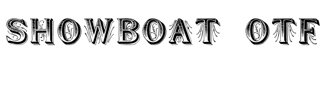 Showboat OTF font preview