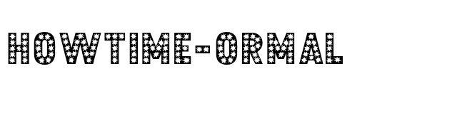 Showtime-Normal OTF font preview