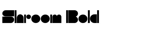 Shroom Bold font preview